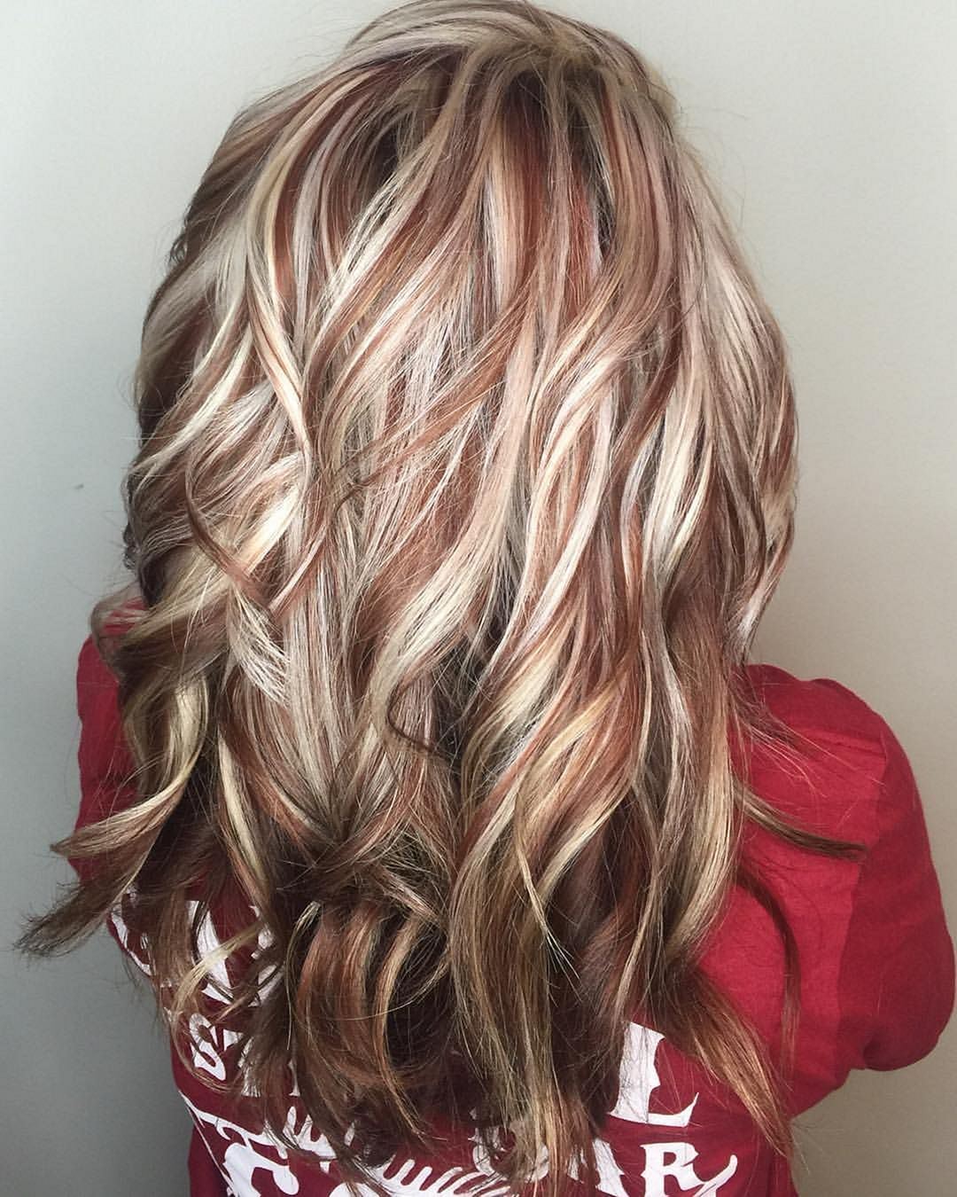 Фото покраски волос в два цвета на светлые волосы