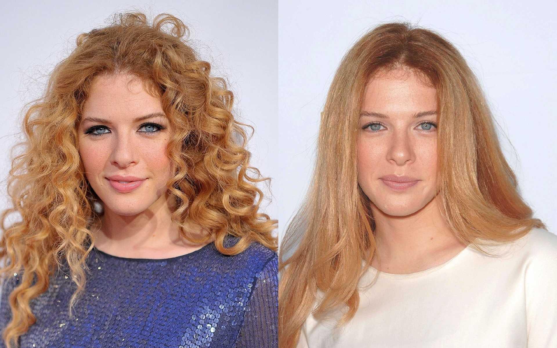 Химия локоны на средние волосы фото до и после фото