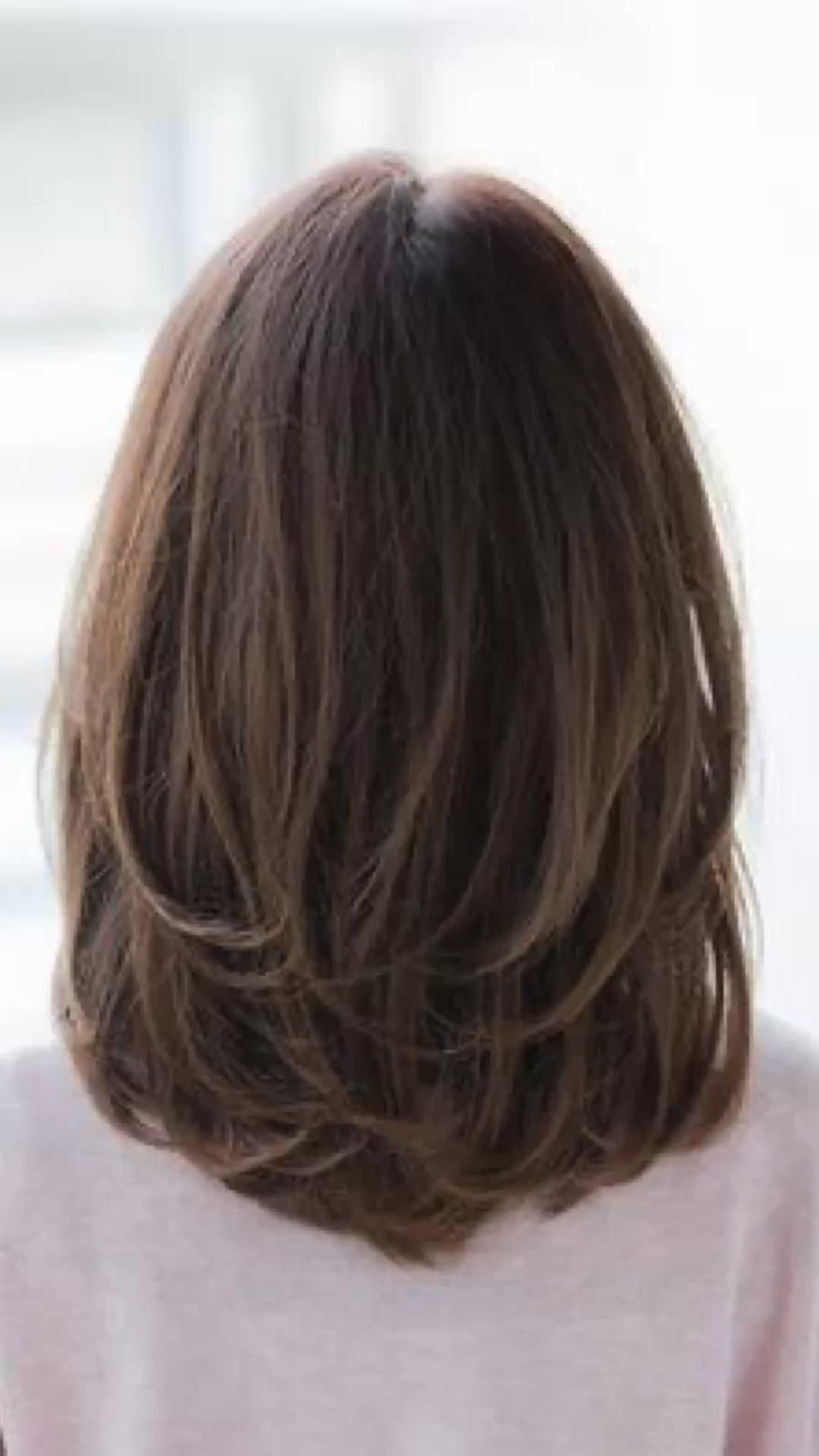 средняя длина волос фото сзади