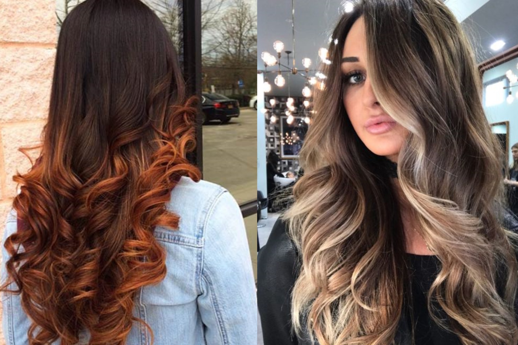 Окрашивание волос балаяж фото на темные волосы фото до и после