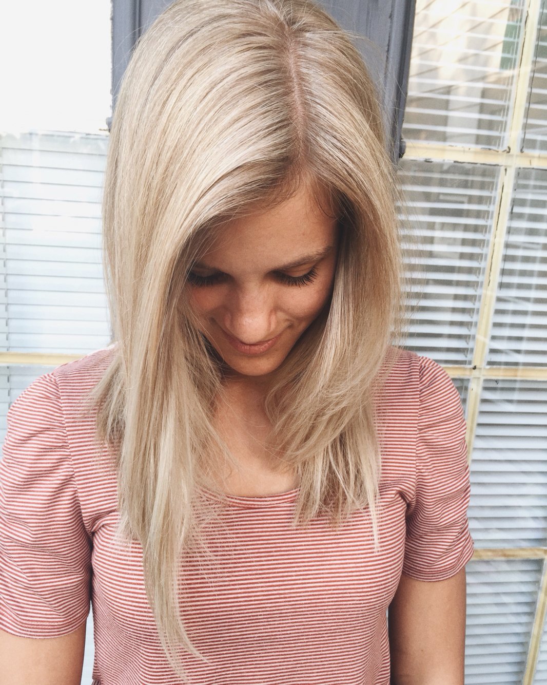 Кремовый цвет волос фото для блондинок