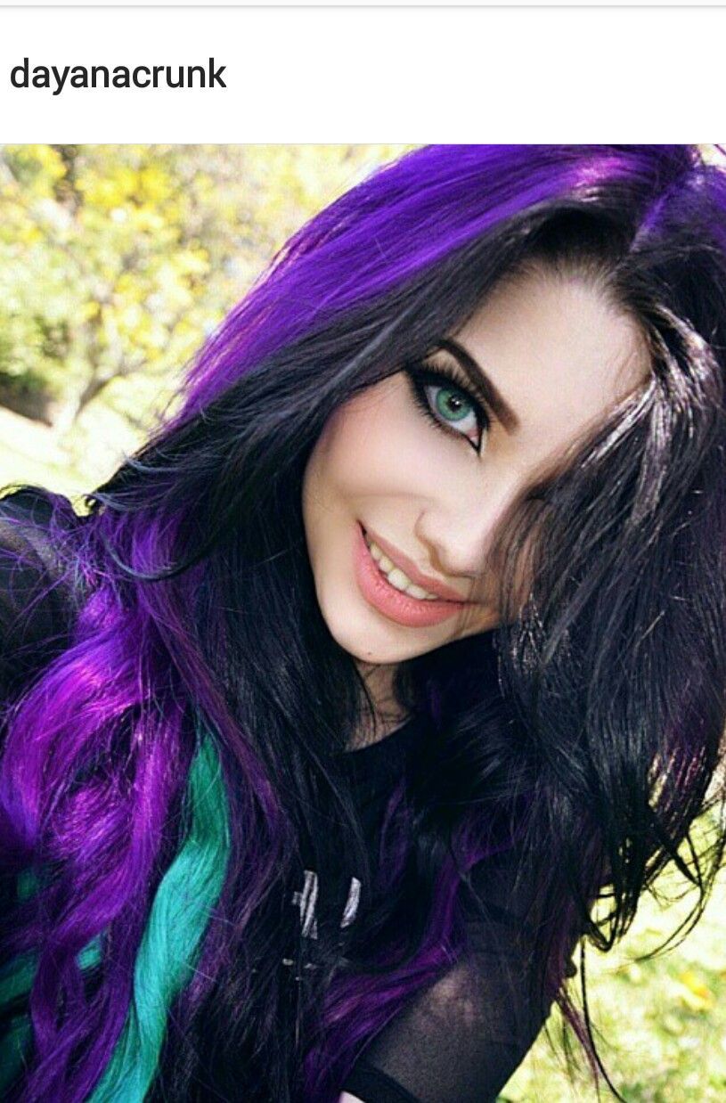 фото красивые фиолетовые волосы