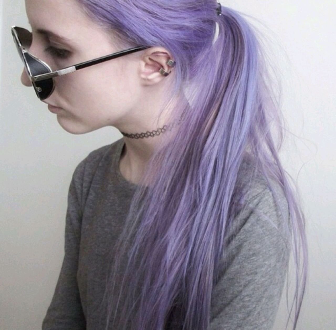 Девушки с фиолетовыми волосами фото
