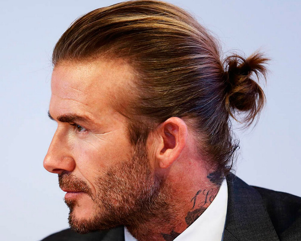 David Beckham косичка