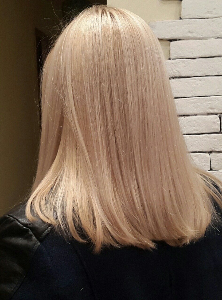 теплый блонд фото волос