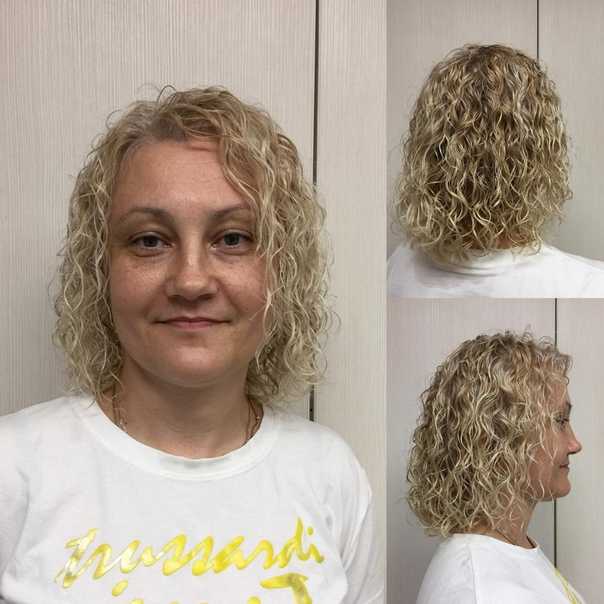 Вертикальная завивка на средние волосы фото до и после с челкой химическая