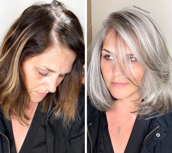 Как правильно покрасить седые волосы в домашних условиях пошагово с фото