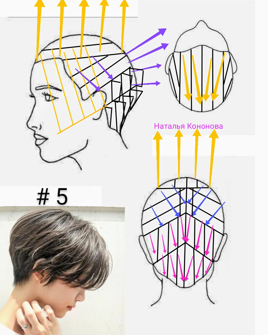 Наталья кононова схемы стрижек