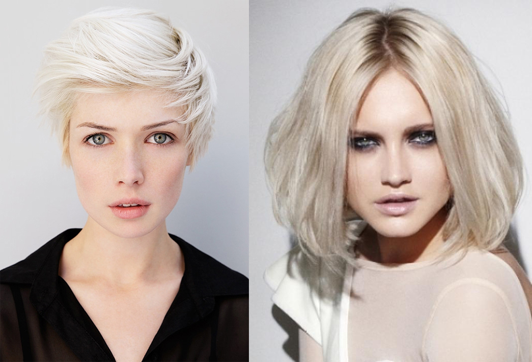 Пепельный блонд цвет волос фото до и после окрашивания на короткие волосы