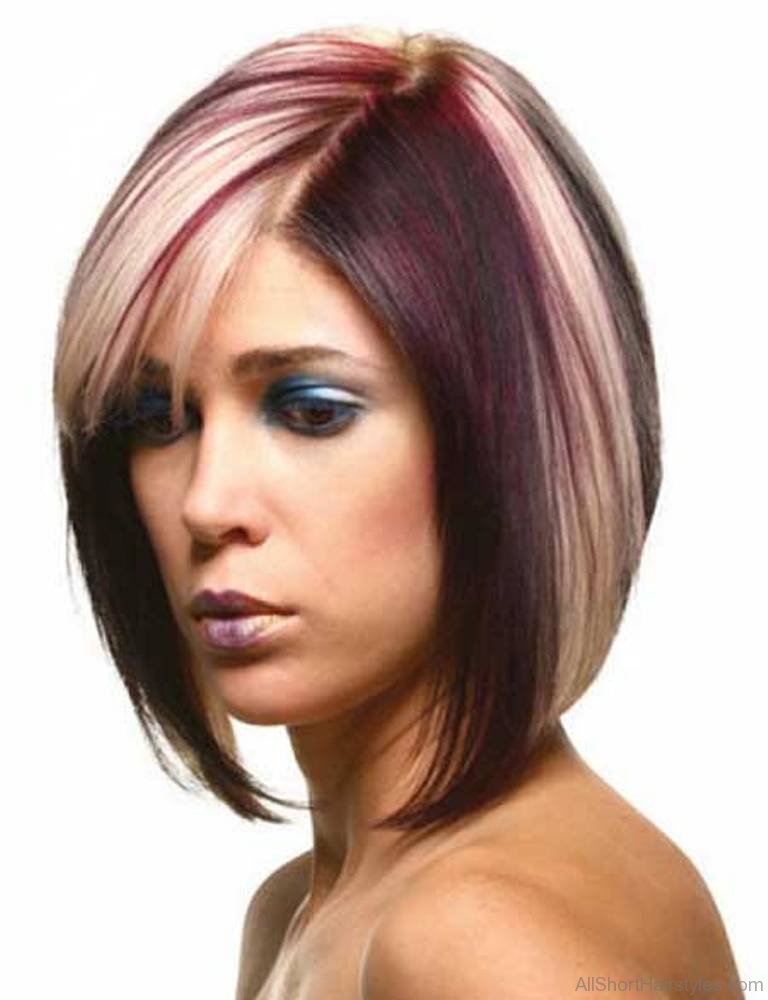 Покраска волос в 2 цвета фото на средние волосы