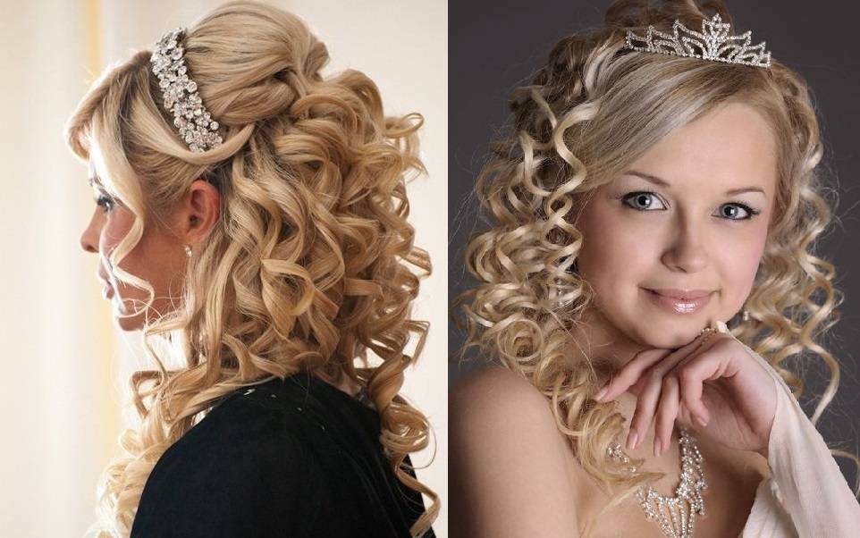 Локоны на средние волосы фото с челкой на торжество вечерние прически для женщин