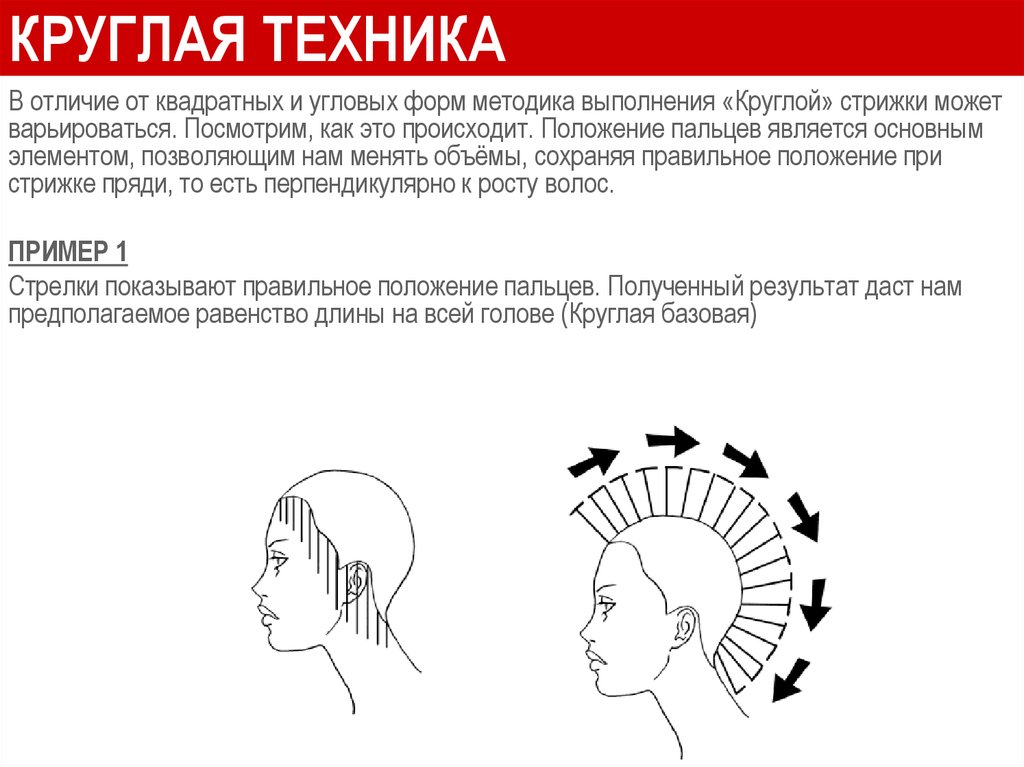 Техники стрижек. Схема равномомерной формы стрижки. Равномерная форма стрижки схема. Выполнение женской стрижки равномерной формы. Техника круглой стрижки.