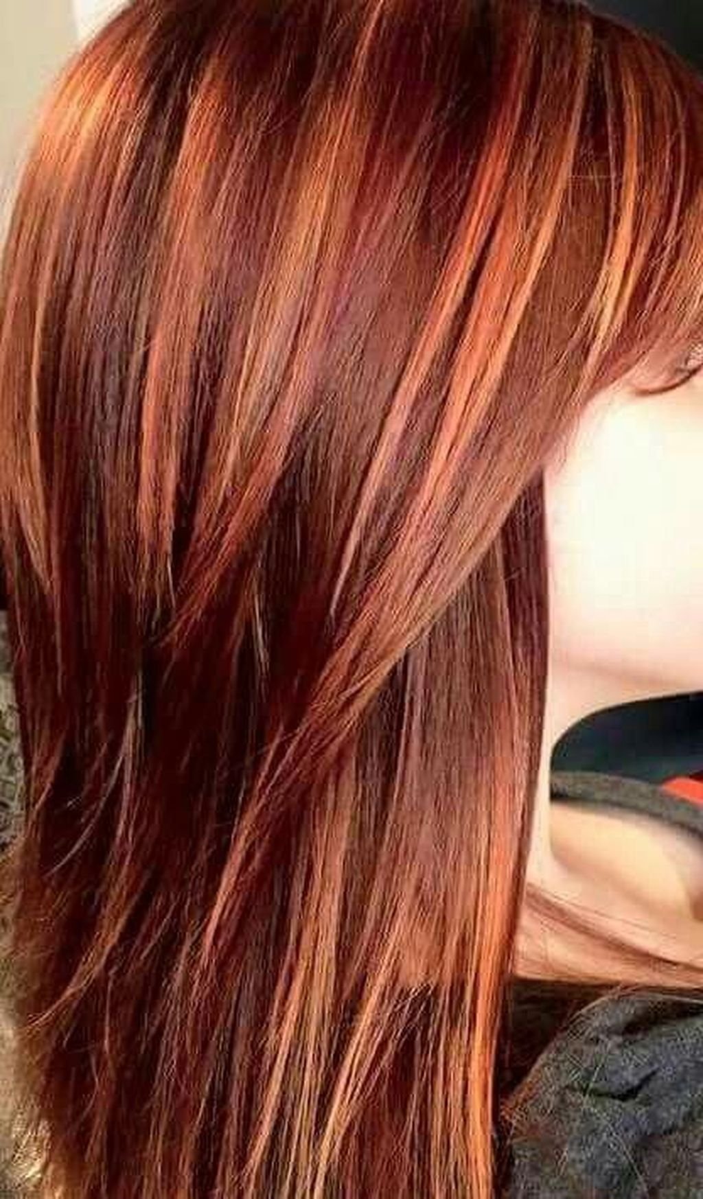 фото черные волосы рыжие пряди