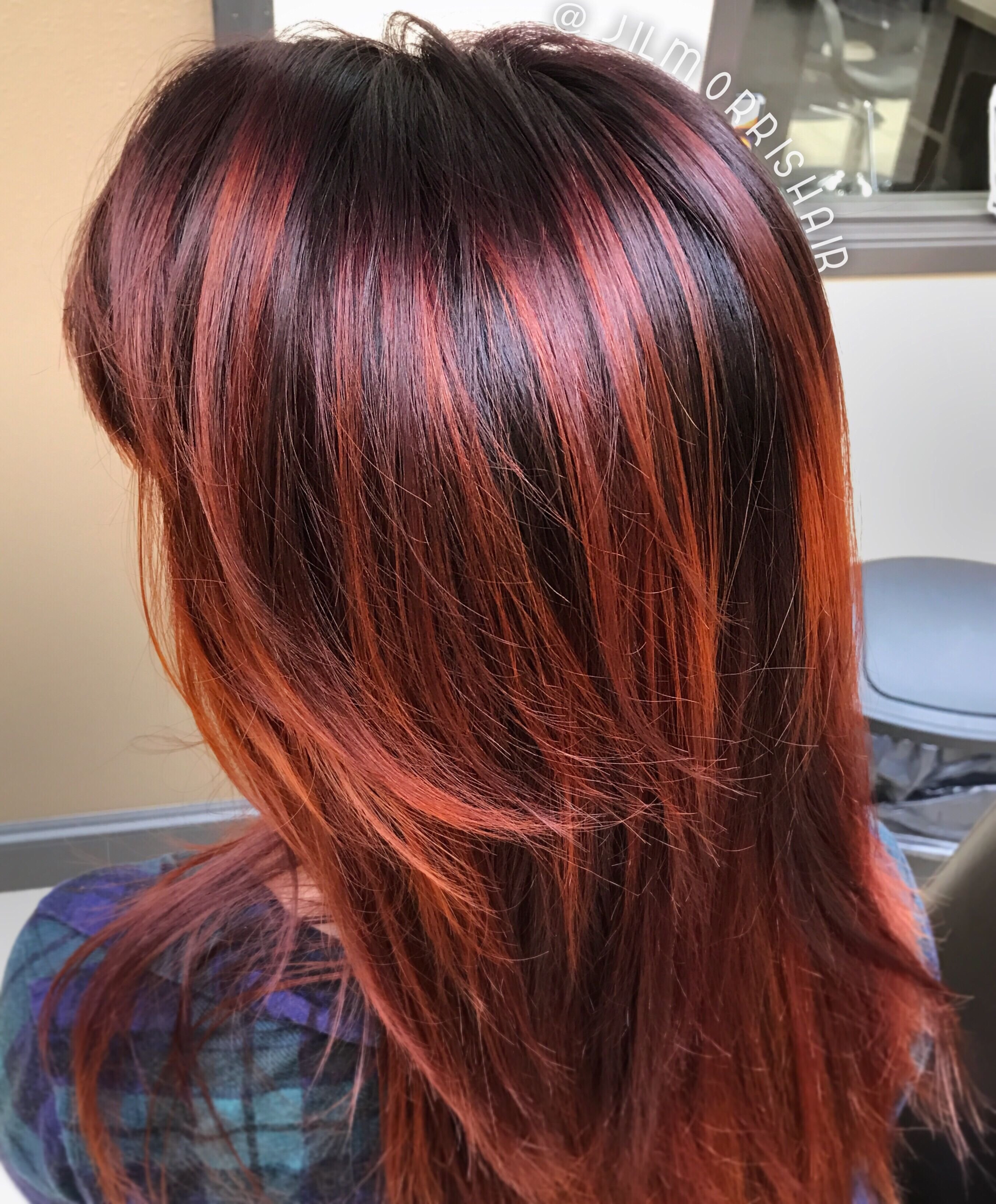 Мелирование волос фото на красные волосы фото