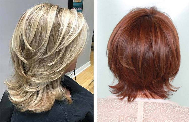 Женские стрижки на средние волосы с челкой фото вид сзади и спереди с названиями