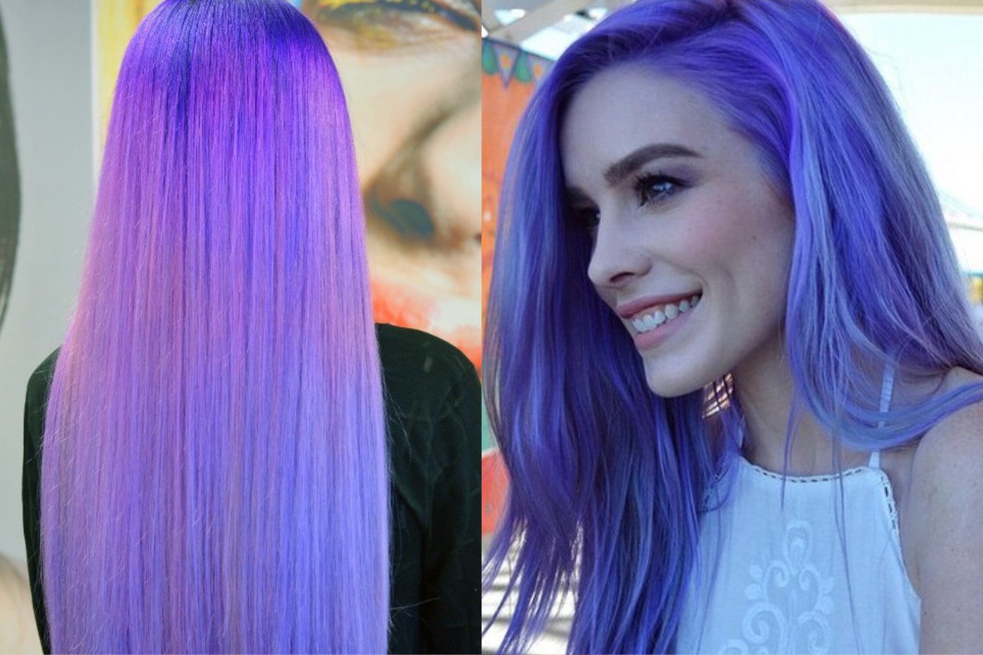 Фиолетовый цвет волос